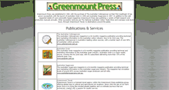Desktop Screenshot of greenmountpress.com.au